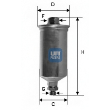 31.661.00 UFI Топливный фильтр