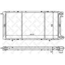 10-25232-SX STELLOX Радиатор, охлаждение двигателя