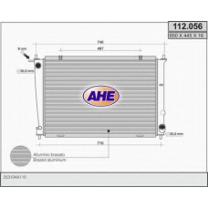 112.056 AHE Радиатор, охлаждение двигателя