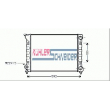 1306801 KUHLER SCHNEIDER Радиатор, охлаждение двигател