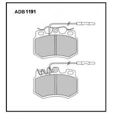 ADB1191 Allied Nippon Тормозные колодки