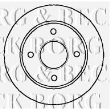 BBD4954 BORG & BECK Тормозной диск