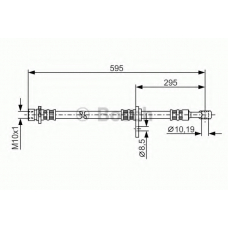 1 987 481 044 BOSCH Тормозной шланг