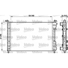 732772 VALEO Радиатор, охлаждение двигателя