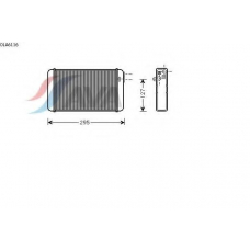 OLA6116 AVA Теплообменник, отопление салона