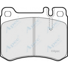 PAD839 APEC Комплект тормозных колодок, дисковый тормоз