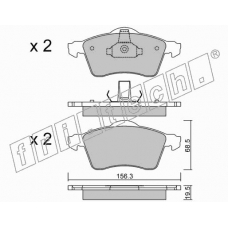 272.0 fri.tech. Комплект тормозных колодок, дисковый тормоз