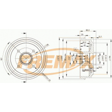 BD-4735 FREMAX Тормозной барабан