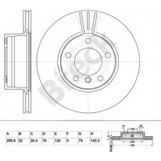 BR 375 VA100 BRECK Тормозной диск