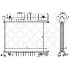 10-25221-SX STELLOX Радиатор, охлаждение двигателя