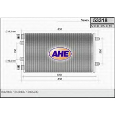 53318 AHE Конденсатор, кондиционер