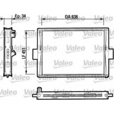 816647 VALEO Радиатор, охлаждение двигателя