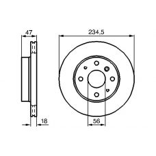 0 986 478 684 BOSCH Тормозной диск