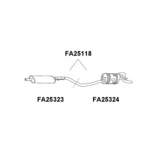 FA25118 VENEPORTE Глушитель выхлопных газов конечный