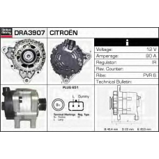 DRA3907 DELCO REMY Генератор