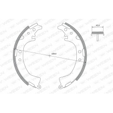 152-2423 WEEN Комплект тормозных колодок