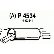 P4534 FENNO Глушитель выхлопных газов конечный