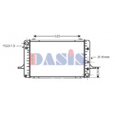 090760N AKS DASIS Радиатор, охлаждение двигателя