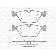 363702161017 MAGNETI MARELLI Комплект тормозных колодок, дисковый тормоз