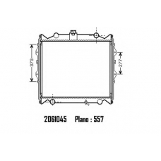 2061045 ORDONEZ Радиатор, охлаждение двигателя