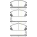 8110 40853 TRISCAN Комплект тормозных колодок, дисковый тормоз