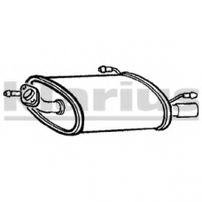 210532 KLARIUS Глушитель выхлопных газов конечный