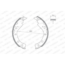 152-0004 WEEN Комплект тормозных колодок