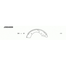 J3504009 NIPPARTS Комплект тормозных колодок