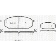 8110 50187 TRIDON Brake pads - front