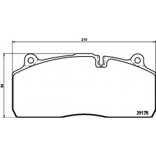 2917501 TEXTAR Комплект тормозных колодок, дисковый тормоз
