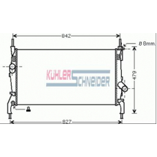 1800931 KUHLER SCHNEIDER Радиатор, охлаждение двигател