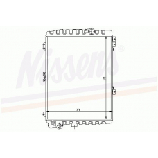 60330 NISSENS Радиатор, охлаждение двигателя