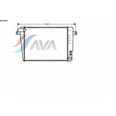 BW2069 AVA Радиатор, охлаждение двигателя