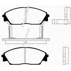 J PA-423AF JAPANPARTS Комплект тормозных колодок, дисковый тормоз