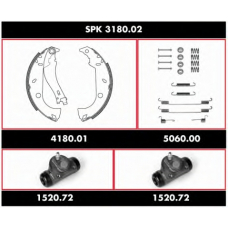 SPK 3180.02 ROADHOUSE Комплект тормозов, барабанный тормозной механизм