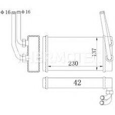 D6G009TT THERMOTEC Теплообменник, отопление салона