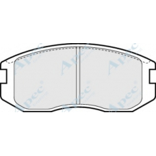 PAD722 APEC Комплект тормозных колодок, дисковый тормоз