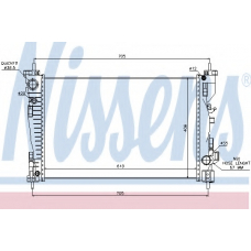 60062 NISSENS Радиатор, охлаждение двигателя