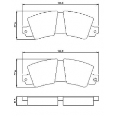 0 986 464 421 BOSCH Комплект тормозных колодок, дисковый тормоз