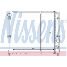 60050 NISSENS Радиатор, охлаждение двигателя
