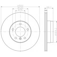 8DD 355 111-282 HELLA PAGID Тормозной диск