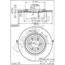 BS 7190 BRECO Тормозной диск