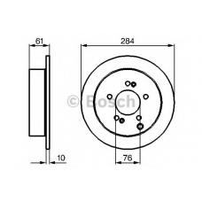 0 986 479 C61 BOSCH Тормозной диск