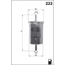 ELE6075 MECAFILTER Топливный фильтр