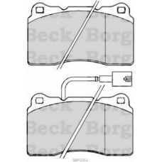 BBP2261 BORG & BECK Комплект тормозных колодок, дисковый тормоз