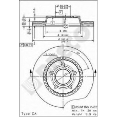 BS 7920 BRECO Тормозной диск