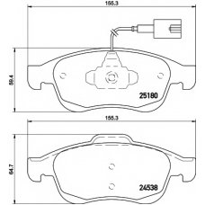 MDB3120 MINTEX Комплект тормозных колодок, дисковый тормоз