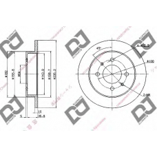 BD1751 DJ PARTS Тормозной диск