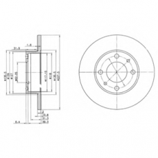 BG2147 DELPHI Тормозной диск