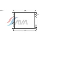 CR2097 AVA Радиатор, охлаждение двигателя